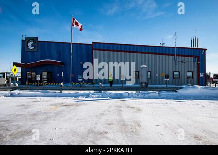 Churchill airport in Manitoba, Canada Stock Photo