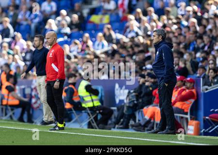 Barcelona, Spain. 08th Apr, 2023. Spanish La Liga soccer match Espanyol vs Athletic Club at RCDE Stadium, Barcelona, April 08, 2023 900/Cordon Press *** Local Caption *** Credit: CORDON PRESS/Alamy Live News Stock Photo