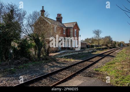 Winchelsea, April 3rd 2023: The former railway station building, now a private residence Stock Photo