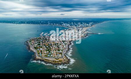 Aerial of Punta del Este, Uruguay, South America Stock Photo