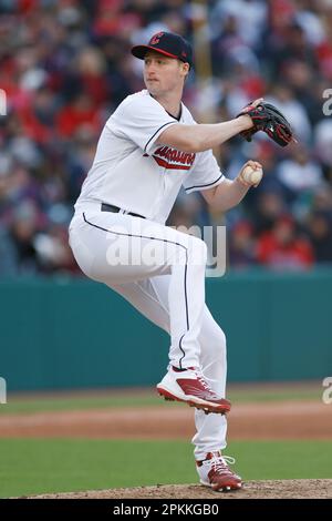 Cleveland Guardians relief pitcher Tim Herrin delivers against the