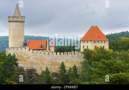 Kokorin castle, Kokorinsko Protected Landscape Area, Central Bohemia, Czech Republic (Czechia), Europe Stock Photo