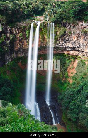 Chamarel Falls, Mauritius, Indian Ocean, Africa Stock Photo