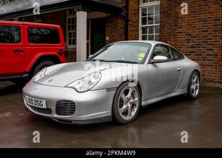 2002 Porsche 911 Carrera 4S, on display at the Motorsport Assembly held at the Bicester Heritage Centre on the 26th March 2023. Stock Photo