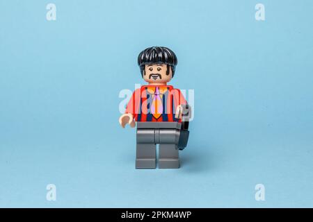 A Lego figurine of Ringo Starr from The Beatles Yellow Submarine