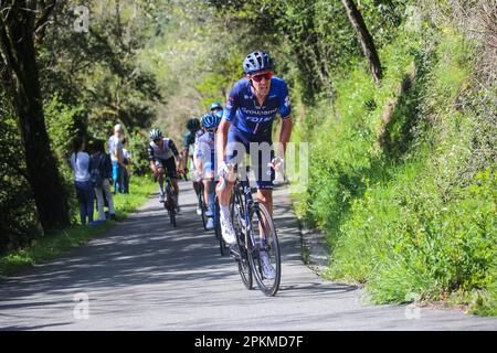 Eibar, Spain, April 08th, 2023: The Groupama - FDJ rider, Bruno Armirail during the 6th Stage of the Itzulia Basque Country 2023 with start and finish line in Eibar, on April 08, 2023, in Eibar, Spain. Credit: Alberto Brevers / Alamy Live News Stock Photo