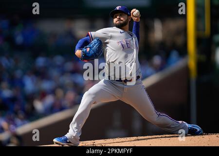 Texas Rangers starting pitcher Martin Perez (54) during the MLB game  between the Texas Ranges and the Houston Astros on Friday, April 14, 2023  at Minu Stock Photo - Alamy