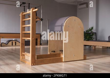 Pilates equipment. Balanced Body Ladder Barrel. Pilates studio machine for  fitness workouts in gym. Fit, healthy and strong authentical body. Fitness  Stock Photo - Alamy