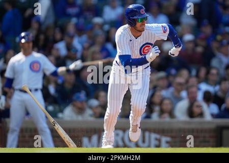 Los Angeles Dodgers center fielder Cody Bellinger (35) congratulates  Chicago Cubs left fielder Joc Pederson (24) after receiving his World  Series ring Stock Photo - Alamy