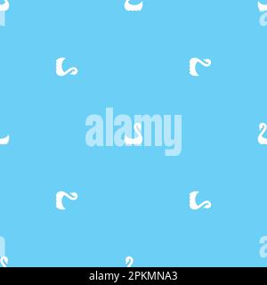 Swan pattern seamless. waterbird background. Baby fabric texture Stock Vector