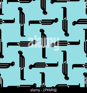 Man looks up pattern seamless. Looking up guy background Stock Vector