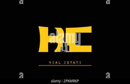 Real Estate letters Initials Monogram logo KC , CK Stock Vector