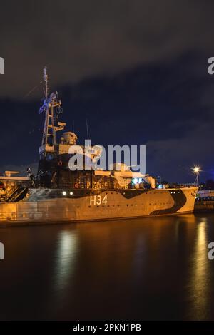 Gdynia, Poland - October 6, 2020: Museum warship 'ORP Blyskawica' in the port of Gdynia, Poland. Stock Photo