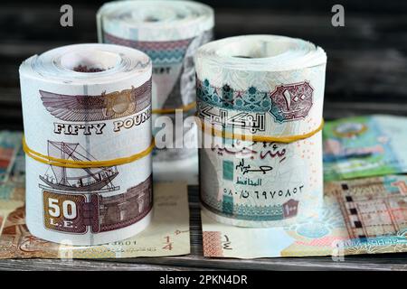 Kuwaiti one, half and quarter dinars paper banknotes cash money bills ...