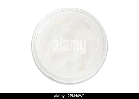 Jar of face cream isolated on white Stock Photo