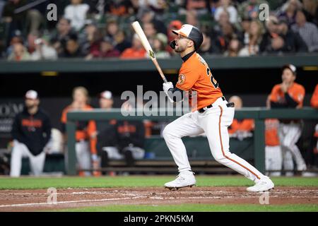 Baltimore Orioles second baseman Terrin Vavra plays during a baseball game  against the Cincinnati Reds Friday, July 29, 2022, in Cincinnati. (AP  Photo/Jeff Dean Stock Photo - Alamy