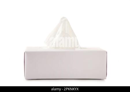 Tissue box isolated on a white background, cut out Stock Photo