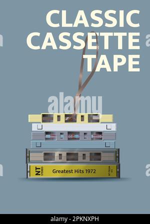 classic cassette tape vintage poster Stock Vector Image & Art - Alamy