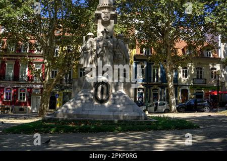 Coimbra, Portugal - August 15, 2022: Memorial to dead of World War One Stock Photo