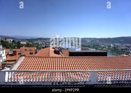 Coimbra, Portugal - August 15, 2022: View from Paco das Escolas University of Comibra Stock Photo