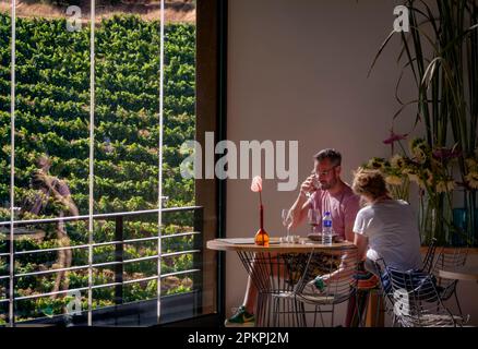 The wine tasting area at the Tokara Restaurant. Tokara Resaurant; Stock Photo