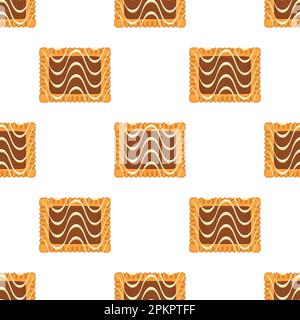 Pattern homemade cookie different taste in pastry biscuit, pattern cookie consist of collectible natural tasty food biscuit it pastry accessory, patte Stock Vector