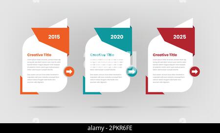 Process or business steps infographic data presentation template Stock Vector
