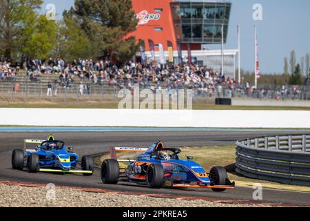 27 PIERRE Edgar FRA, Mygale M21-F4, action, during the 1st round of the Championnat de France FFSA F4 2023, from April 7 to 10, 2023 on the Circuit Paul Armagnac, in Nogaro, France - Photo Marc de Mattia/DPPI Credit: DPPI Media/Alamy Live News Stock Photo