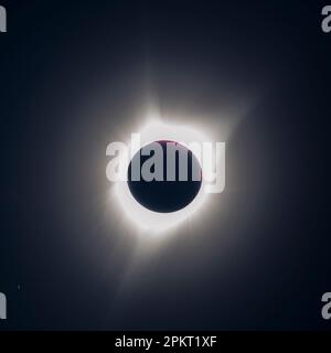 Total solar eclipse of 2017 in america Stock Photo