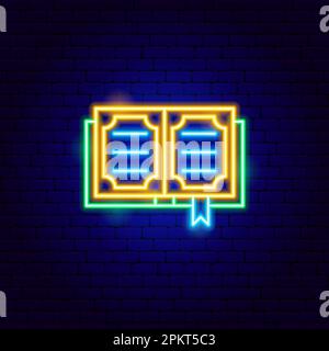 Koran Neon Sign Stock Vector