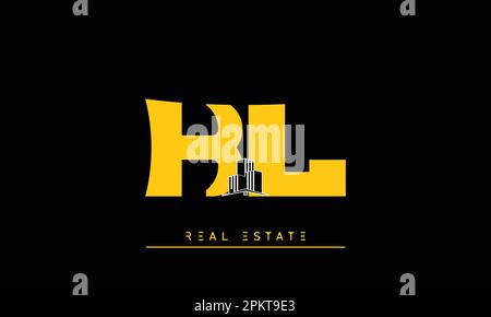 Real Estate letters Initials Monogram logo KL , LK Stock Vector
