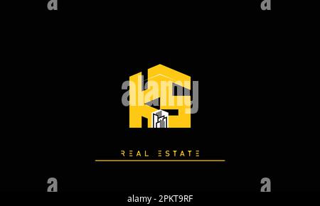 Real Estate letters Initials Monogram logo KS , SK Stock Vector