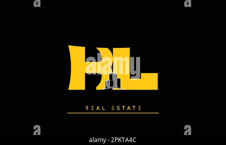 Real Estate letters Initials Monogram logo KL , LK Stock Vector