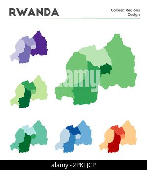 Rwanda map. Borders of Rwanda for your infographic. Vector country ...