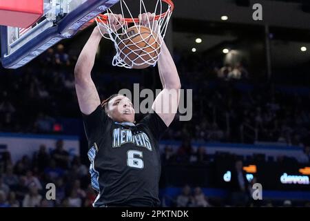 Memphis Grizzlies forward Kenneth Lofton Jr. (6) in the second half of an  NBA basketball game Friday, March 3, 2023, in Denver. (AP Photo/David  Zalubowski Stock Photo - Alamy