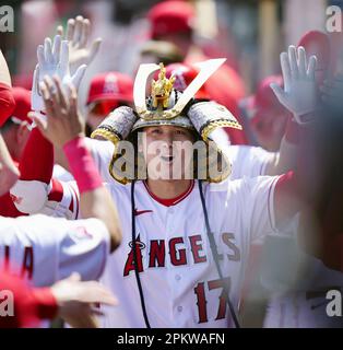 New Home Run hat is a Samurai Helmet : r/angelsbaseball