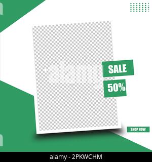 Big Sale banner design template up to 50% off. Download Stock Vector