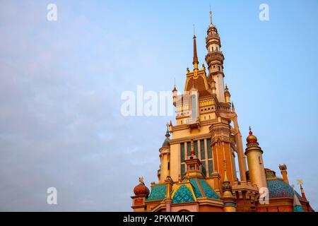 Disneyland Hong Kong re-opens as Covid 19 pandemic rules ease in 2023, Hong Kong, China. Stock Photo