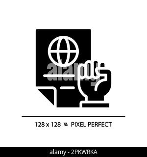 Rights protecting law pixel perfect RGB color icon Stock Vector