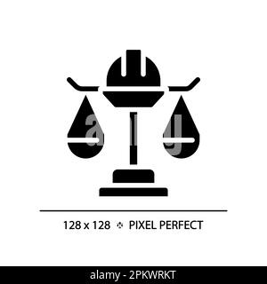 Labour law pixel perfect RGB color icon Stock Vector