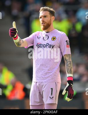 Wolverhampton, UK. 08th Apr, 2023. 08 Apr 2023 - Wolverhampton Wanderers v Chelsea - Premier League - Molineux Stadium. Jose Sa during the Premier League match at Molineux Stadium, Wolverhampton. Picture Credit: Mark Pain/Alamy Live News Stock Photo