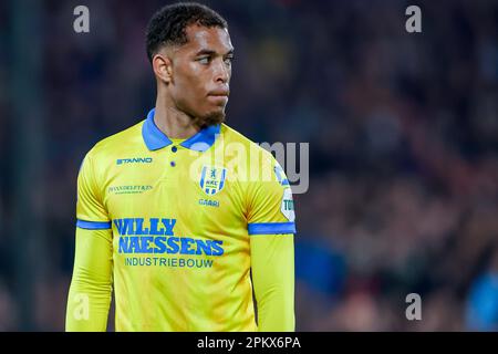 Rotterdam Jurien Gaari of RKC Waalwijk, Oussama Idrissi of Feyenoord