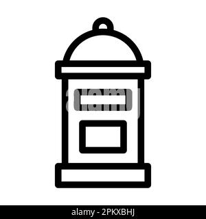 Letter Vector Thick Line Icon For Personal And Commercial Use Stock ...