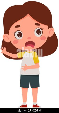 Isolated cute disgusted facial expression Vector Stock Vector Image ...