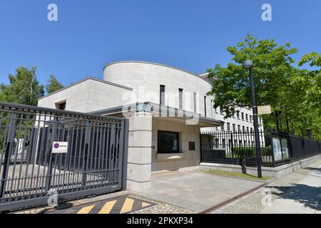 Embassy, Japan, Hiroshimastrasse, Tiergarten, Mitte, Berlin, Germany Stock Photo