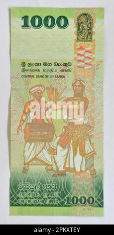 1000 rupees, banknote, Sri Lanka Stock Photo