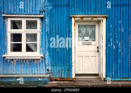 Traditional house in Isafjordur. Westfjords. Iceland Stock Photo