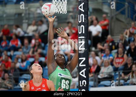 10th April 2023; Ken Rosewall Arena, Sydney, NSW, Australia: Suncorp Super Netball, New South Wales Swifts versus West Coast Fever; Stock Photo