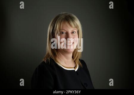 Headshot portrait of Shona Robinson, Deputy First Minister & Finance Secretary in the Scottish Parliament Stock Photo