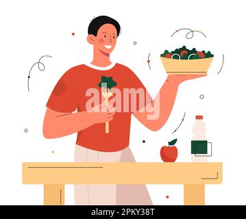 Healthy food concept Stock Vector